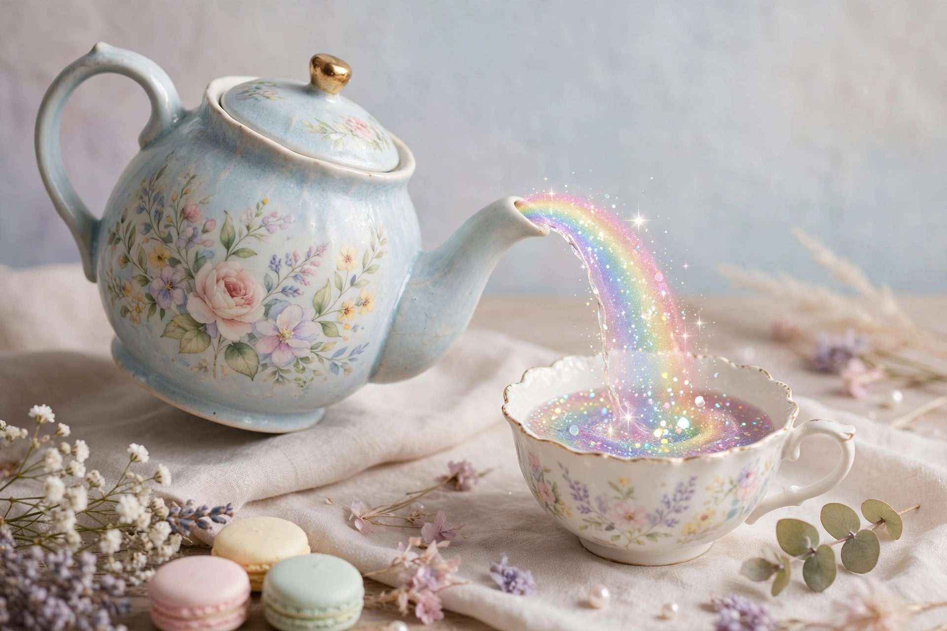 Teapot Pouring Rainbow