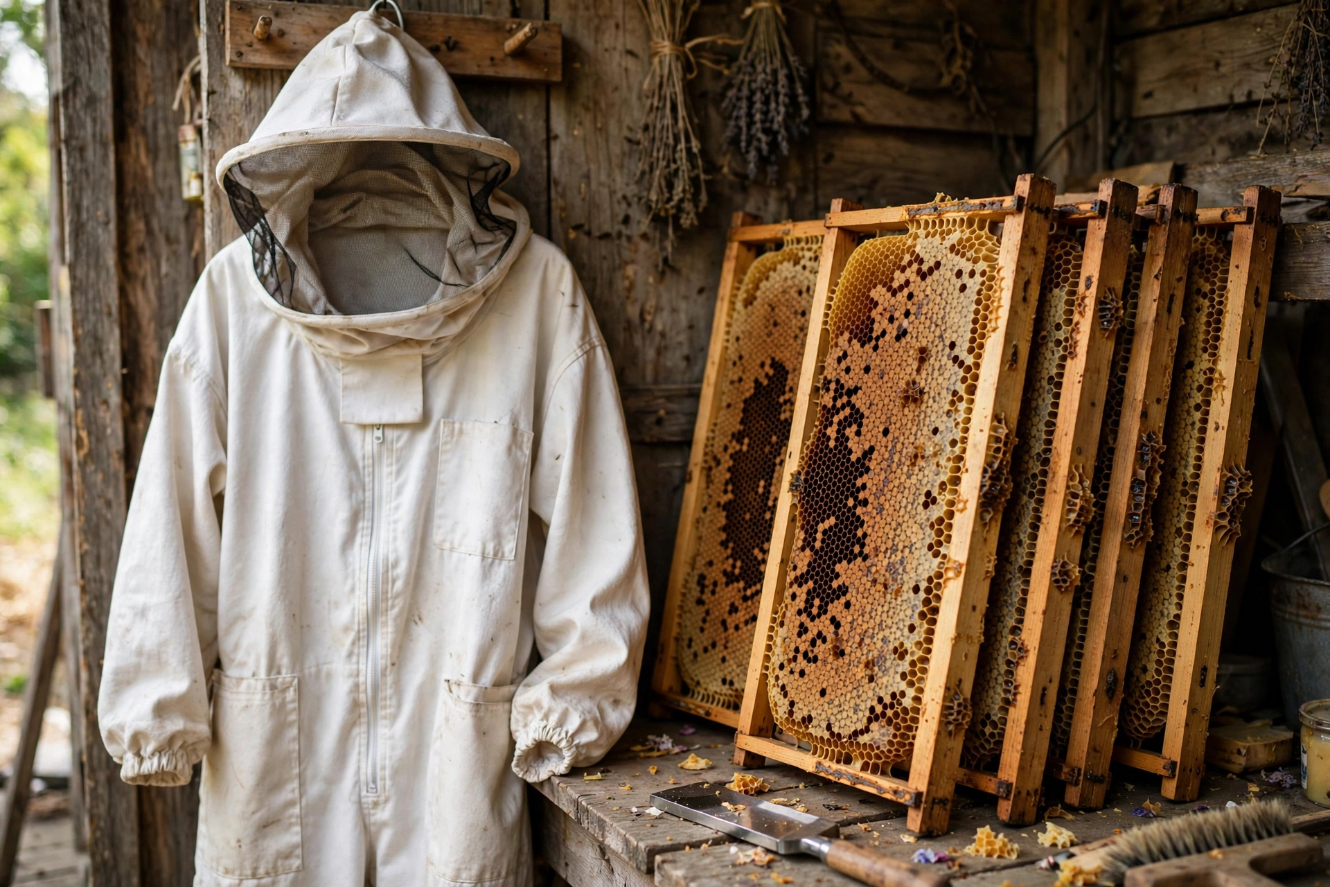 Beekeeper's Suit by the Honeycomb