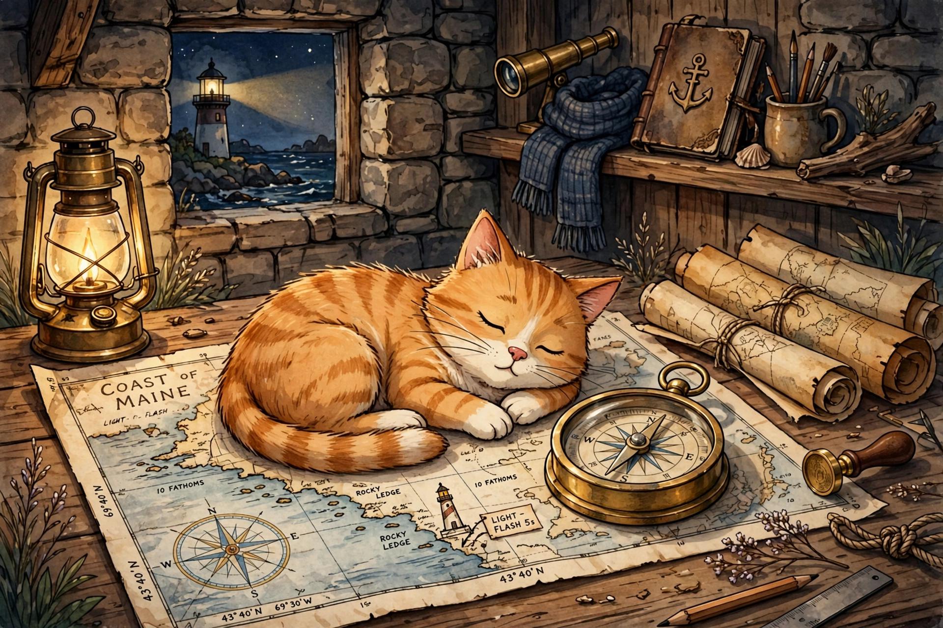 Lighthouse Keeper's Cat