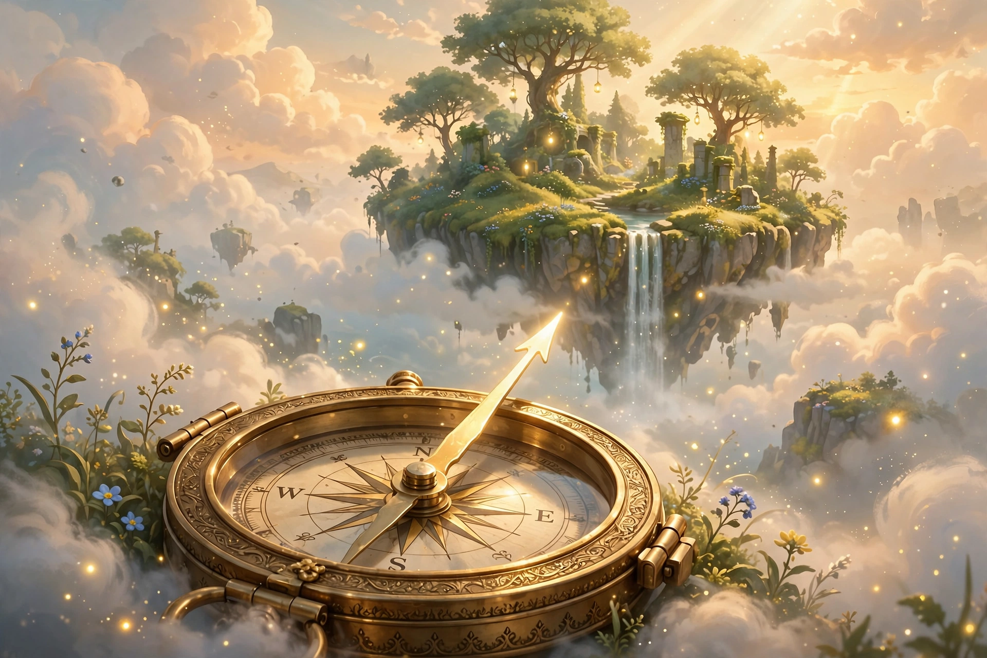 Compass and Floating Island