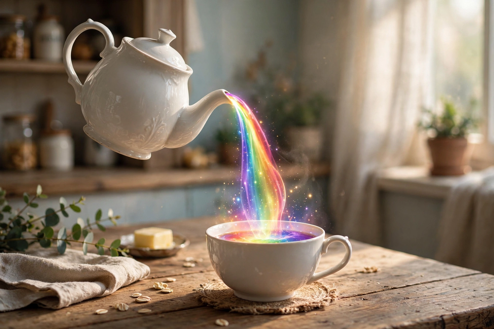 Rainbow from a Teapot