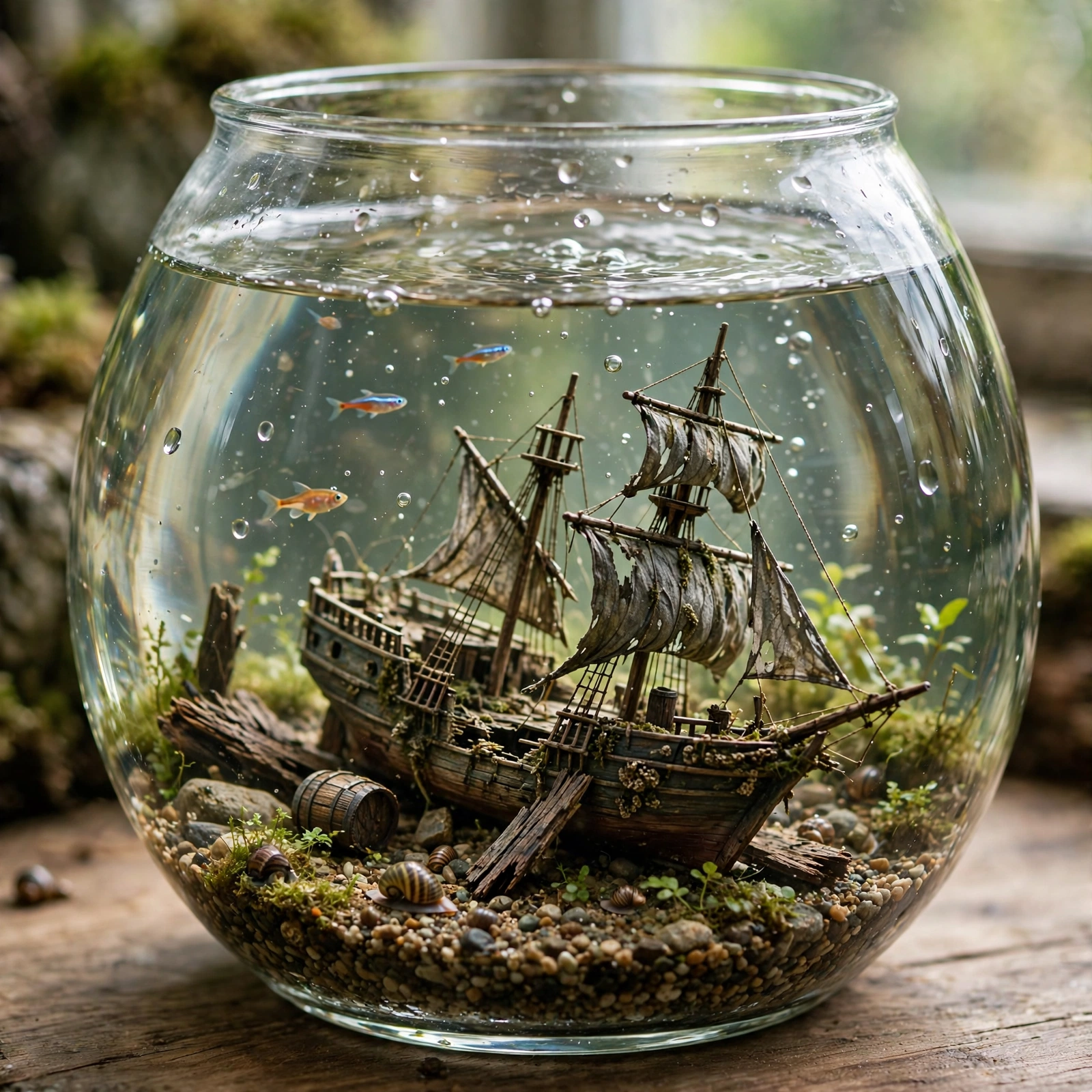 Shipwreck in a Fishbowl