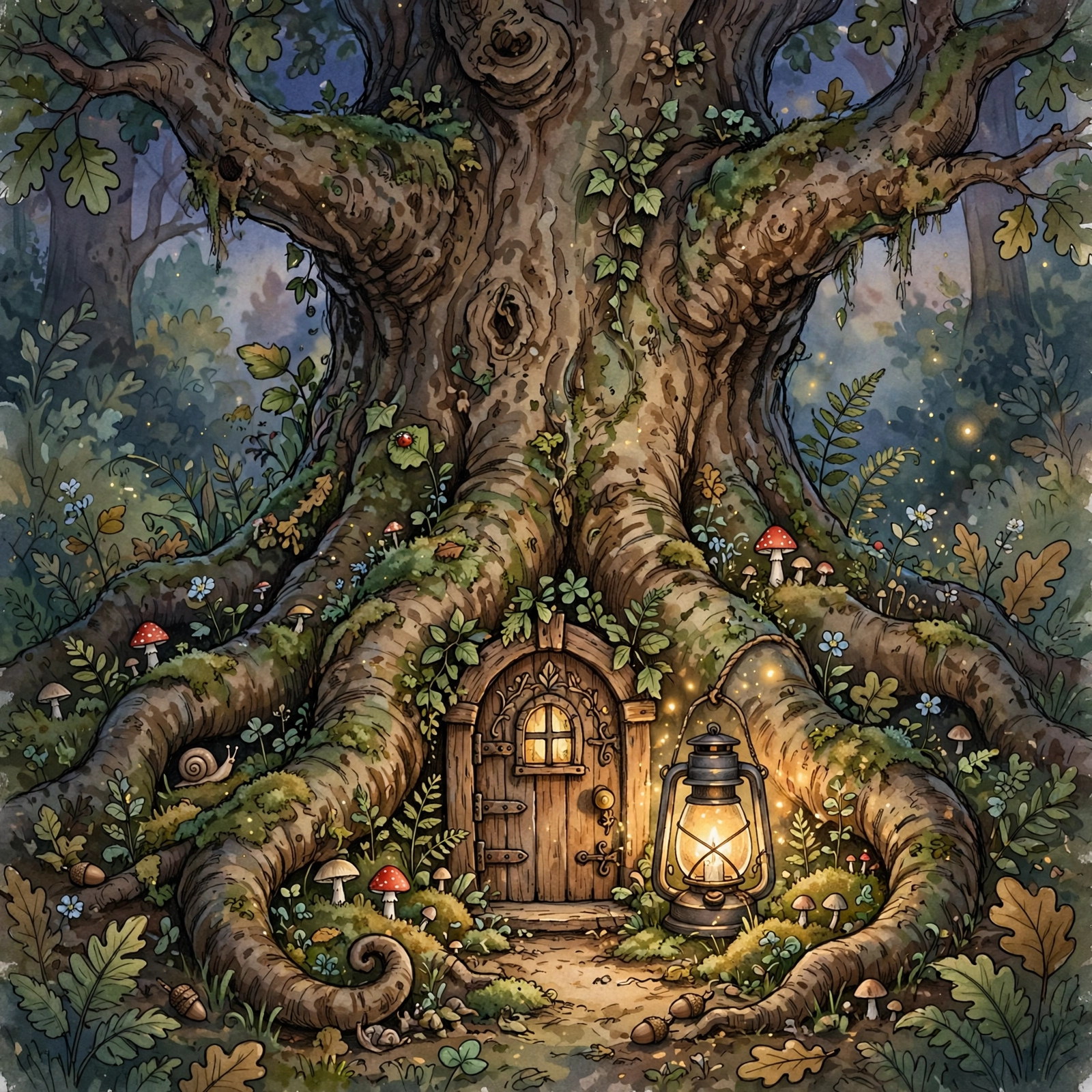 Tiny Door at the Oak