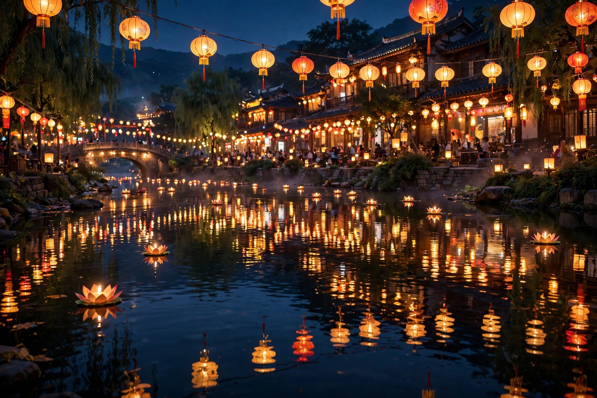 Lanterns on the River
