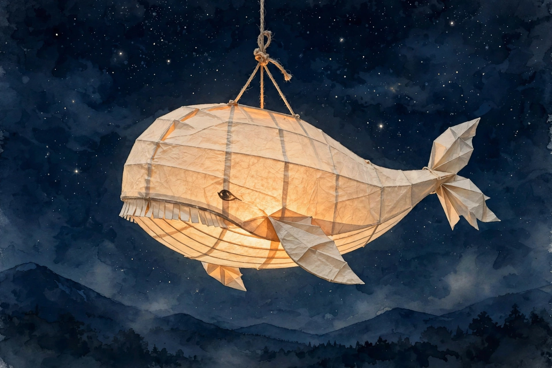 Paper Lantern Whale