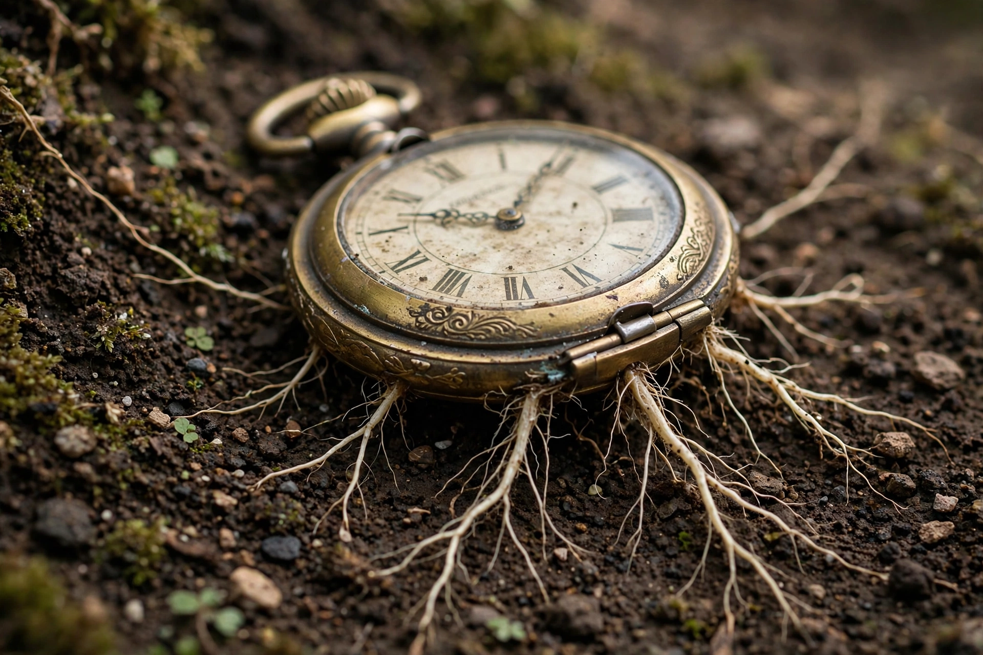 Pocket Watch Taking Root