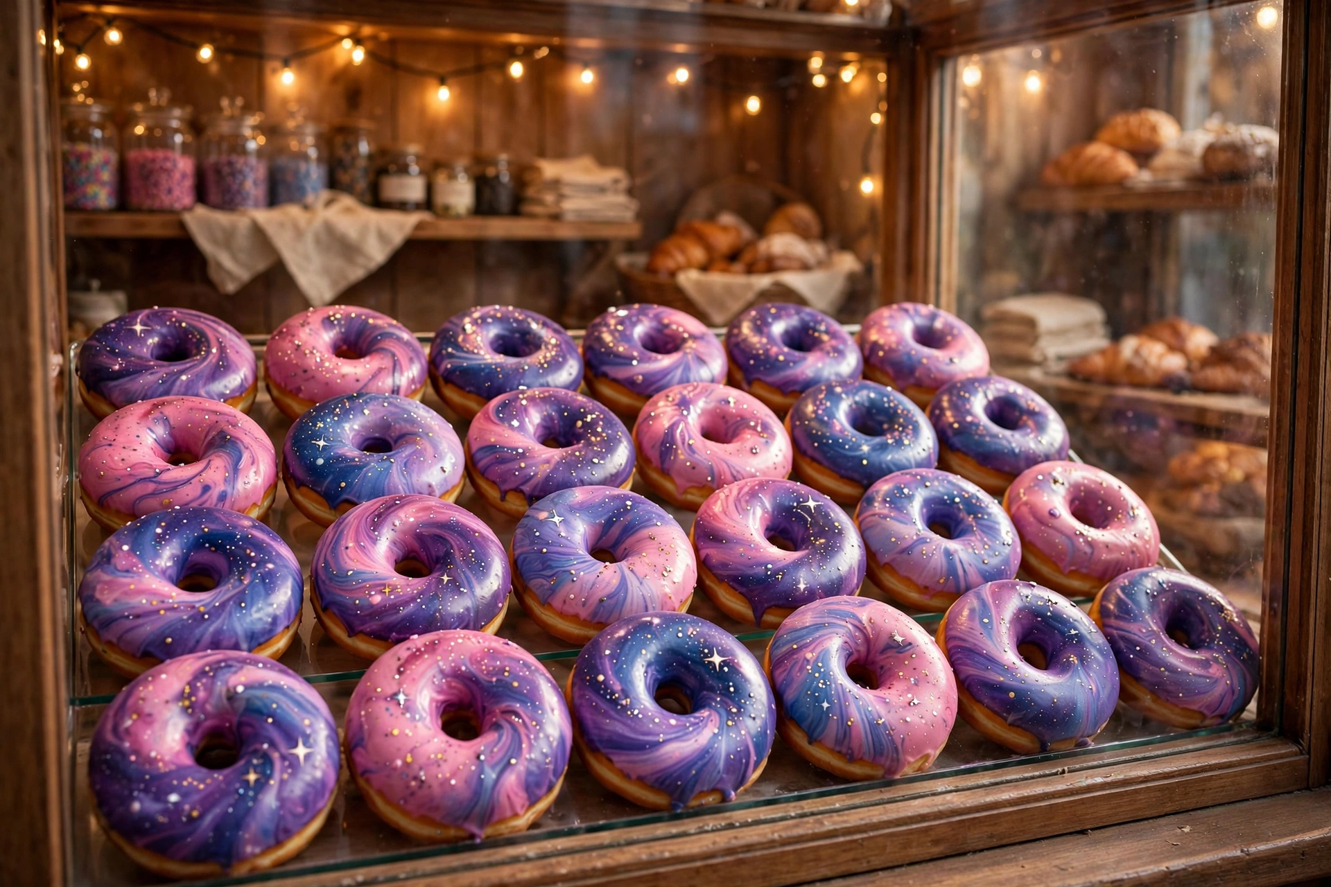 Galaxy Glazed Donuts