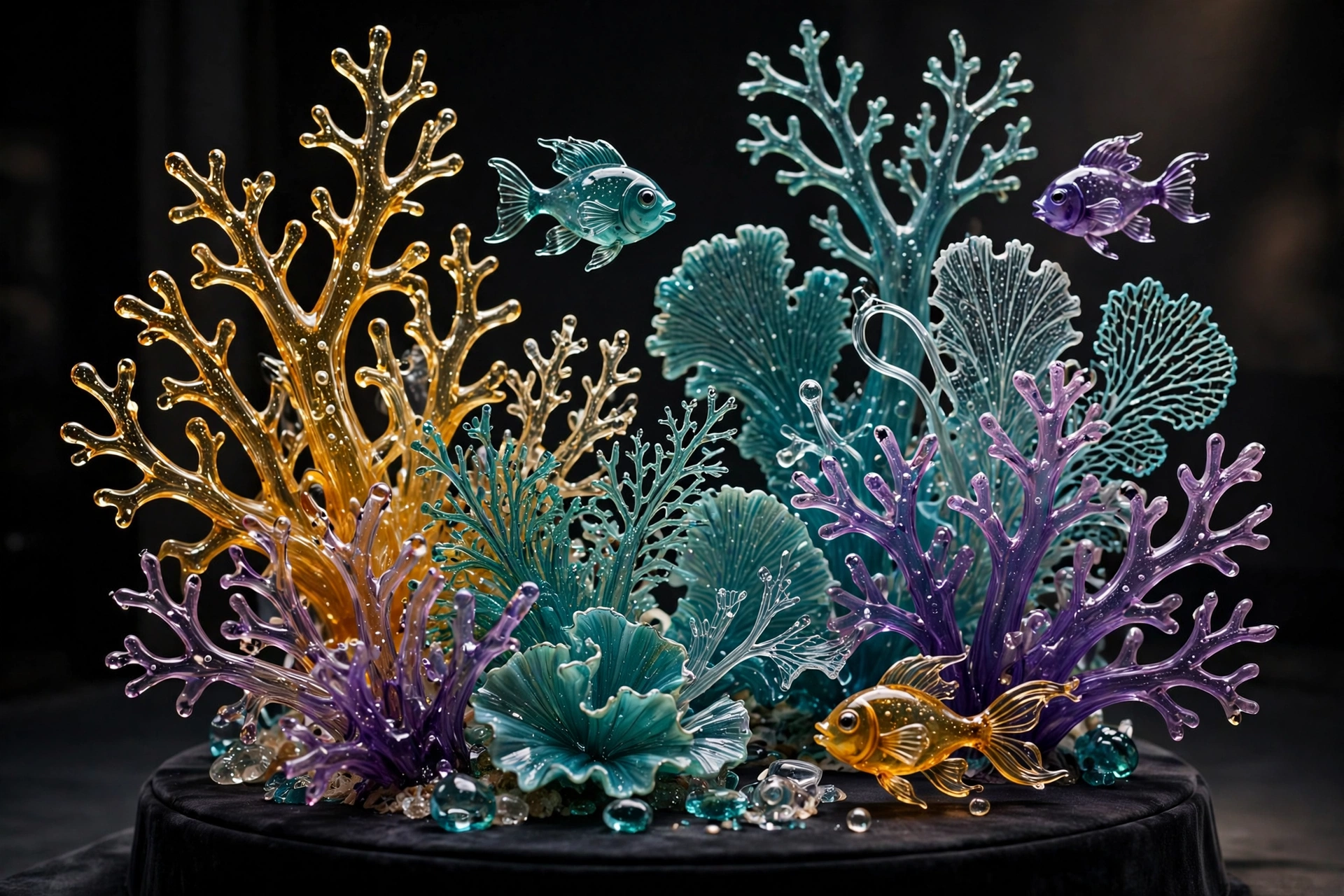 Blown Glass Coral Reef