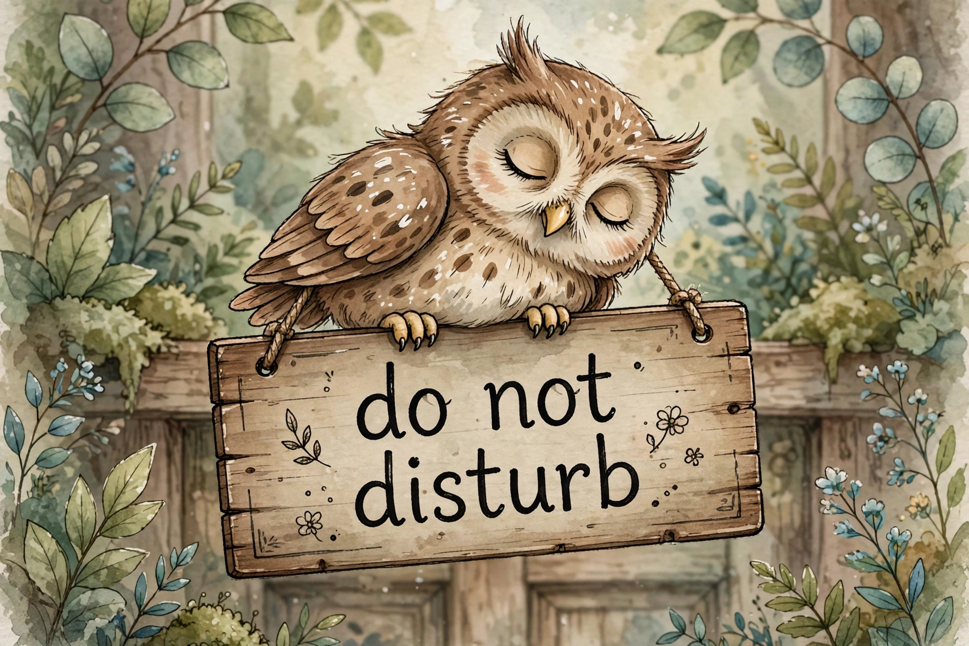 Sleepy Owl