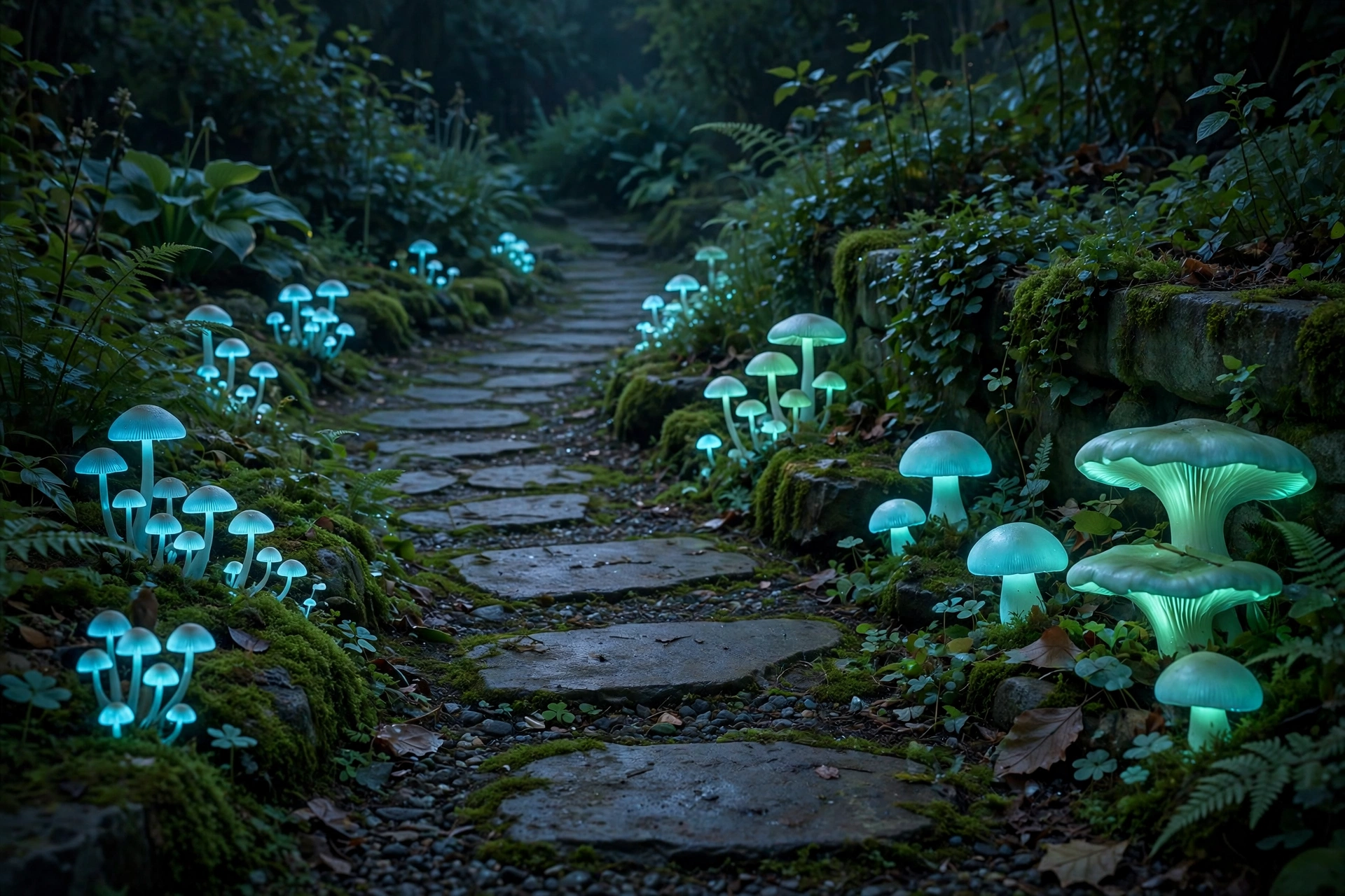 Mushroom Garden Path