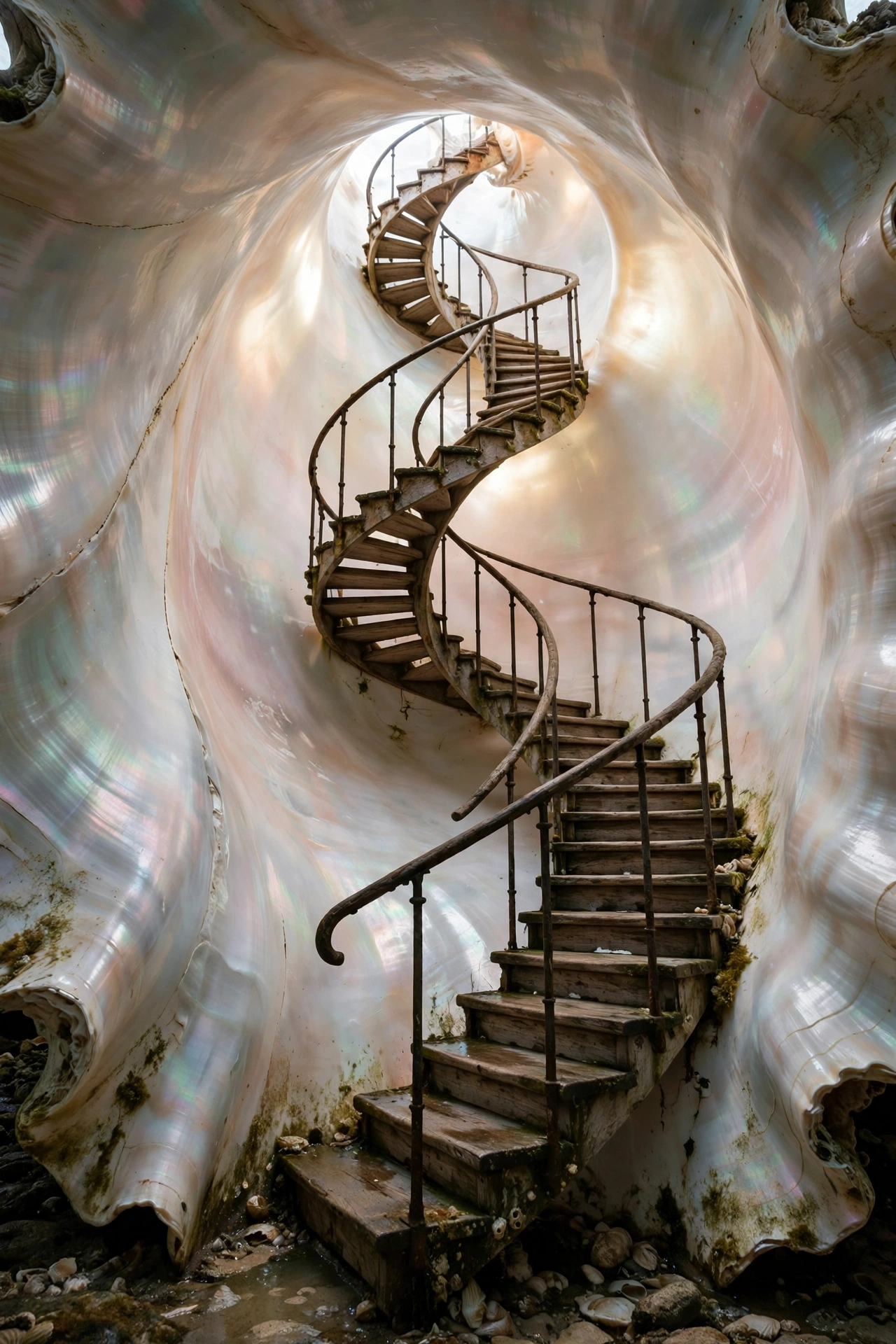Spiral Staircase in a Giant Seashell