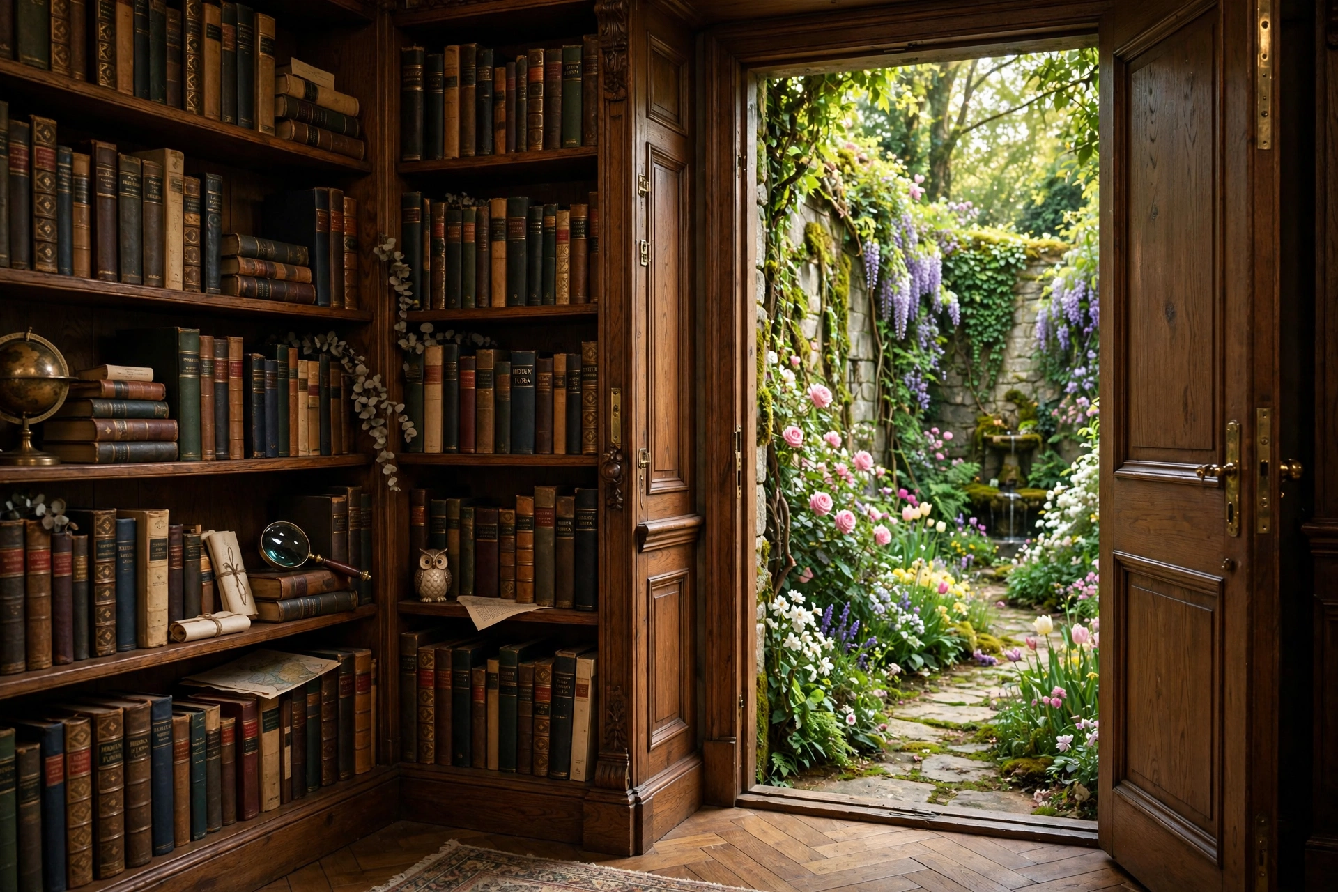 Bookshelf Secret Garden