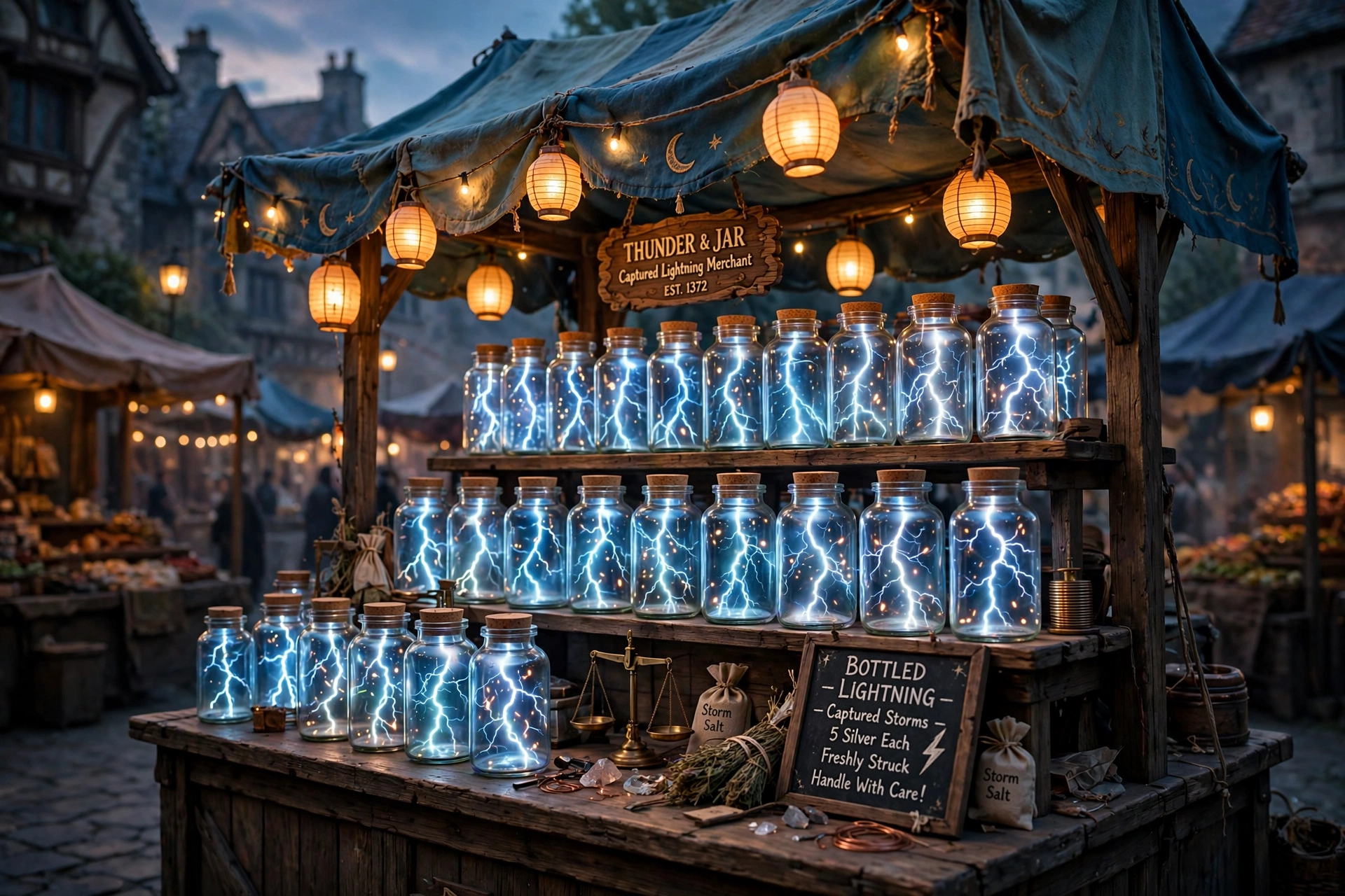 The Bottled Lightning Stall
