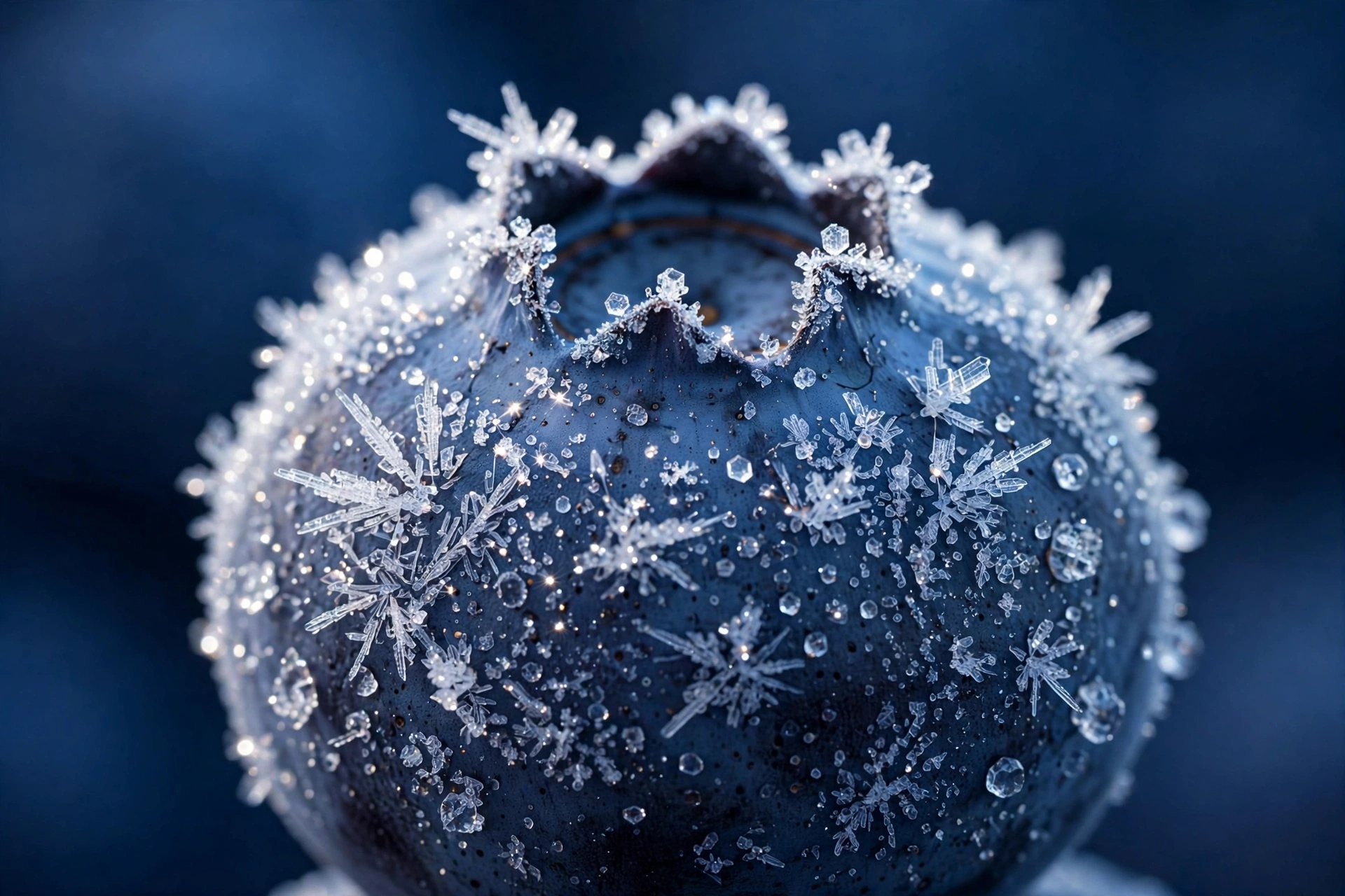 Frost on Blue