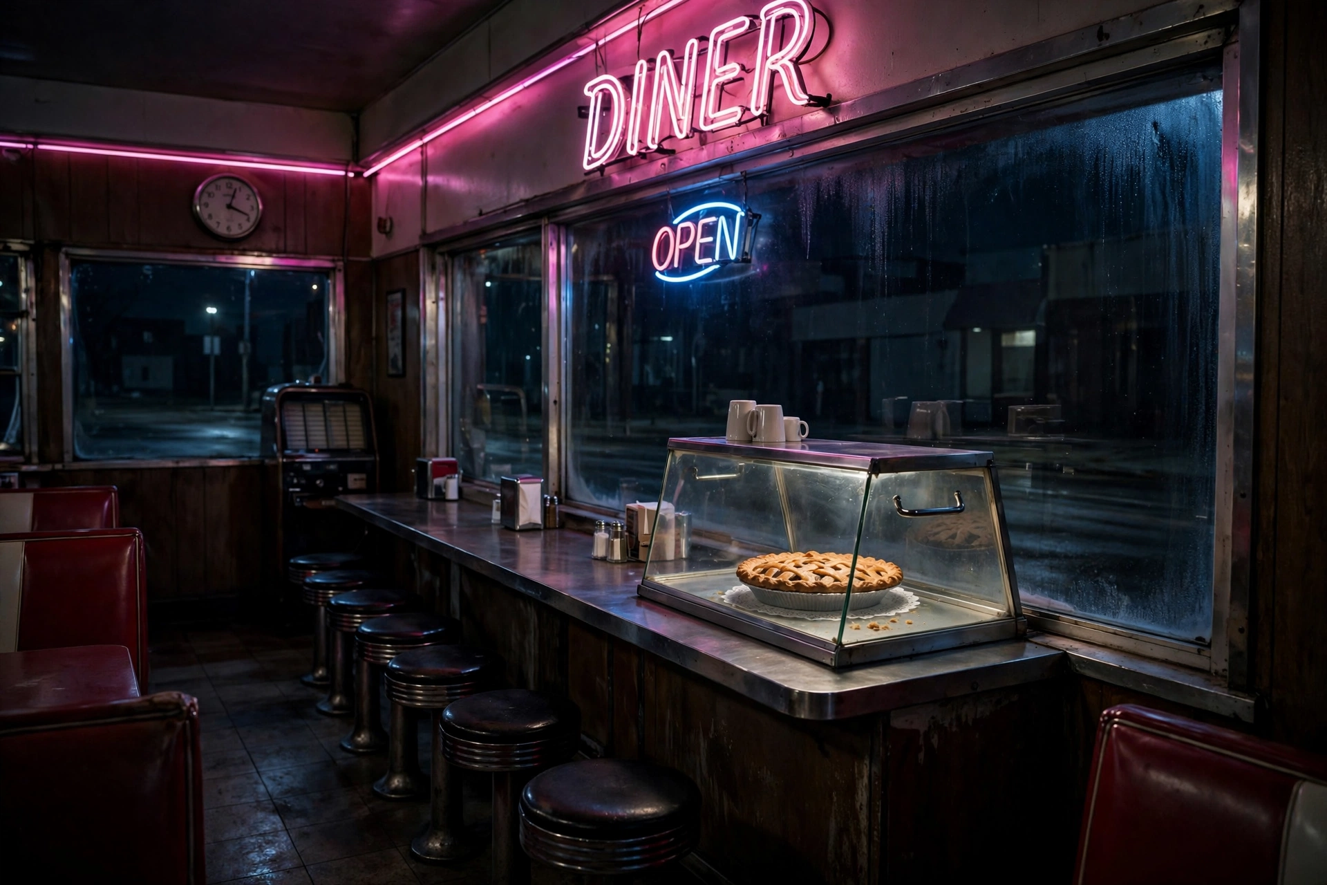 Empty Diner at 3AM