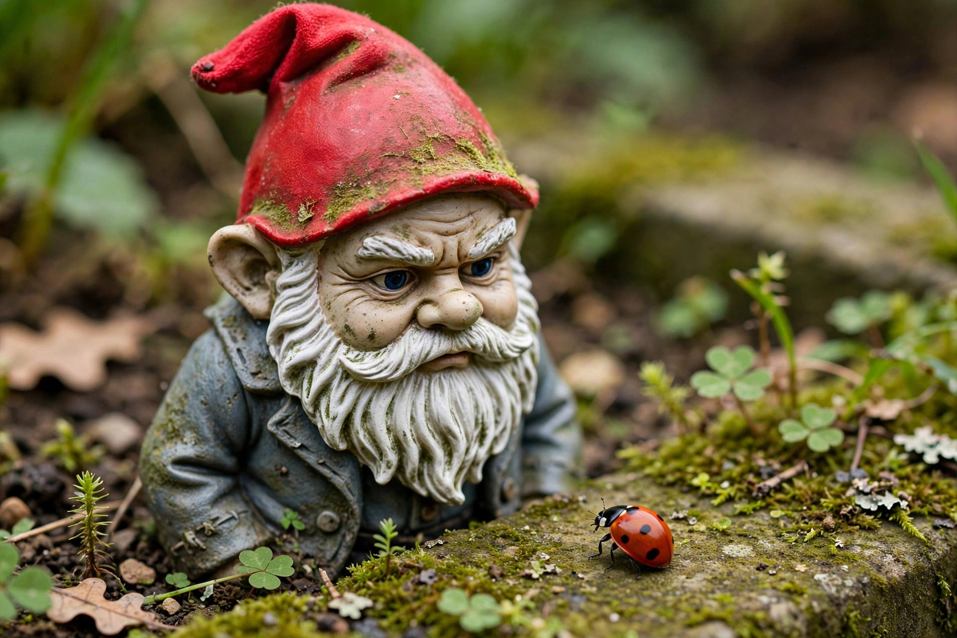 Gnome and Ladybug Standoff